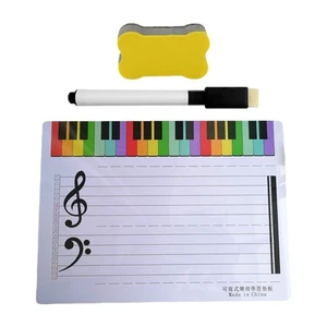 Erasable Music Notation Practice Board Compacts Size PVC Materials Writable - Picture 1 of 8