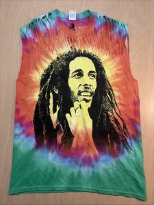 Bob Marley Catch A Fire Tank Top NEW MED Rasta Reggae Surf Beach Music Festival - Picture 1 of 6