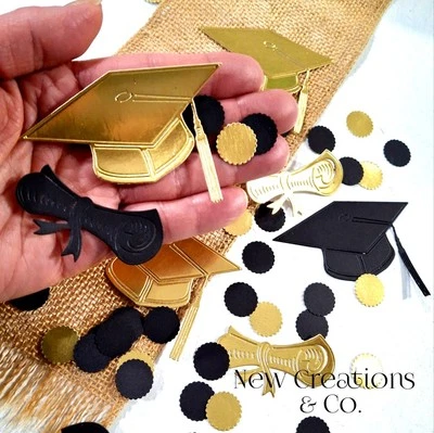 Gorra y Diploma Confeti 150CT, Graduación Fiesta Decoraciones Graduado Confeti  Foto 1 de 4
