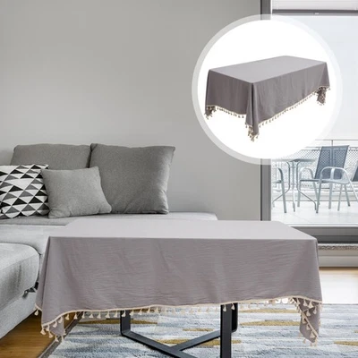 Tischdecke Fransen Tischabdeckung Rustikale Tischdecke Party Table Dekoration - Bild 1 von 4