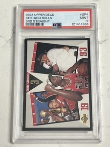 1993 UPPER DECK 3RD STRAIGHT #SP4 BULLS PSA 9 MINT Michael Jordan - Picture 1 of 2