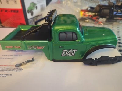 NEW Furitek Painted Body Green for 1/18 FX118 Fury Wagon& Extra Red Body - Image 1 of 4