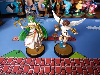 Nintendo Amiibo Palutena & Pit amiibo Figures Smash Bros. Fast Shipping  - Image 1 of 3