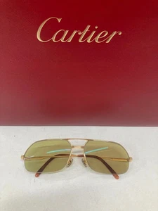 Cartier Tear-Drop Gold Frame Eyeglasses Sunglasses Glasses Used - Picture 1 of 10