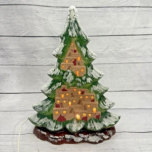 "Árbol de Navidad Southwest iluminado pueblo acantilado vivienda indio 14,5"" decoración" - Imagen 1 de 6
