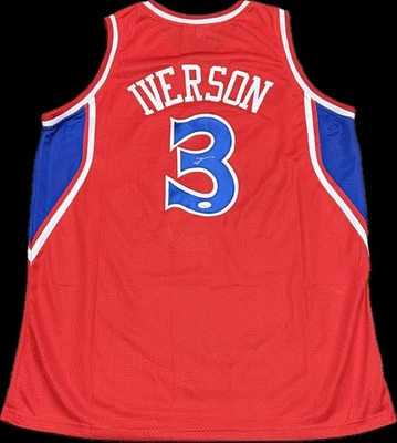 Allen Iverson Signed Jersey JSA Philadelphia 76ers Autographed - Image 1 of 2