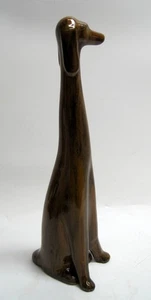 MCM Pottery Long Neck Dog Greyhound Whippet Afghan Mid Century Modern 14.5" Tall - Picture 1 of 6
