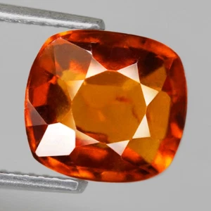 3.17Ct. Natural Gemstone Garnet Top Orange Cushion Unheated Africa Glistening! - Picture 1 of 7