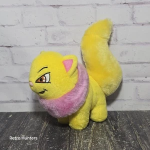 2004 Neopets Approx 6" Yellow Wocky Cat Plush Thinkway Toys Tag Cut Off - Picture 1 of 7