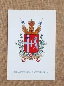 Cavalleggeri Piemonte Reale Emblema o stemma araldico Reggimento di Cavalleria - Picture 1 of 2