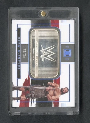 2022 Panini Impeccable WWE Drew McIntyre 1 oz Fine Silver /35 - Image 1 of 2
