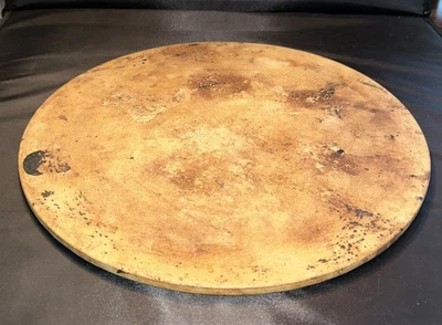 Pampered Chef 15” Round Pizza Stone Family Heritage Collection Seasoned - Image 1 of 4