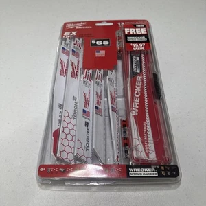 NEW Milwaukee 13pcs (13) Sawzall Reciprocating Blade Set (Metal and Wood) - Picture 1 of 4