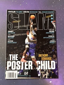 ANTHONY EDWARDS Apr/Mai 2024 #249 Slam Magazin ohne Etikett Minnesota Timberwolves - Bild 1 von 9