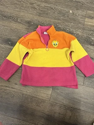 Pullover polar vintage Looney Tunes Piolín Pájaro Niñas Talla 4/5 Colorblock 1998 Foto 1 de 4