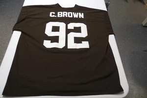 Vintage Logo Athletic Mens Cleveland Browns Courtney Brown #92 Jersey Size XL - Picture 1 of 16