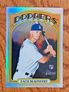 2021 Topps Heritage Zach McKinstry Rookie Chrome Refractor #'d /572 686 - Picture 1 of 6