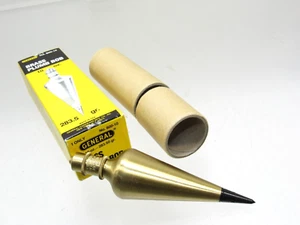 NEW OLD STOCK GENERAL BRASS PLUMB BOB 10 OZ IN ORIGINAL BOX INV C - Picture 1 of 3