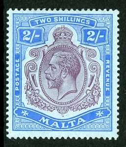 Malta 1914 British KGV 2s Ultra & Violet MCCA Scott #60 Mint U526 ⭐⭐⭐ - Picture 1 of 6