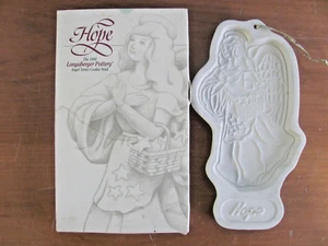 NEW IN BOX LONGABERGER 1994 HOPE ANGEL SERIES COOKIE MOLD HOLIDAY ORNAMENT 31356 - Picture 1 of 3