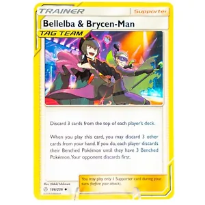 Bellelba & Brycen-Man 186/236 Non Comune | Eclissi Cosmica | Carta Pokemon - Foto 1 di 2