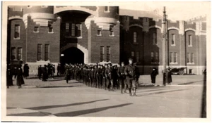 Mewata Armoury in Calgary Alberta Canada Soldiers Marching 1920s Antique Photo - Picture 1 of 2
