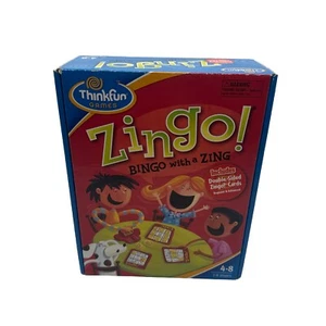 ThinkFun Zingo! ‘Bingo with a Zing’ Game  Fun Learning Missing 1 picture tile - Picture 1 of 5