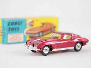 Corgi No. 310 Chevrolet Corvette Stingray IN Box 1/43 - Picture 1 of 14