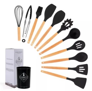 GREY Kitchen Cooking Utensils Set (12 pieces) - Picture 1 of 4
