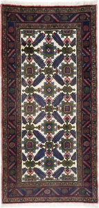 Koliai Teppich Orient Perser Rug Beige Schurwolle Läufer Design Handgeknüpft Öko - Picture 1 of 1