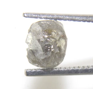 2,30 CTS NATURAL REAL SIN CORTAR GRIS COLOR ÁSPERO DIAMANTE 8,00x6,76x4,45 MM - Imagen 1 de 24
