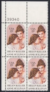 US #1824 15¢ Hellen Keller UL Plate Block 1980 MNH - Picture 1 of 1