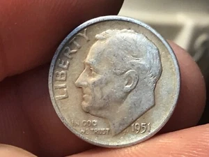 1951-S Moneta Roosevelt in argento, 1 centesimo da quelli in foto - Foto 1 di 24