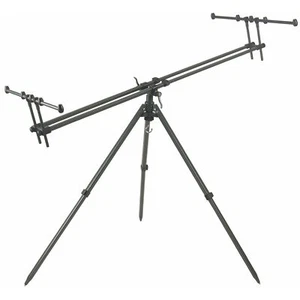 Angel Tripod für vier Ruten Karpfen Rod Pod mit Buzzerbar Dreibein Rutenständer  - Bild 1 von 4