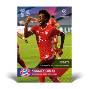 Topps NOW UCL 19/20 - Tarjeta 078 - Kingsley Coman - Bayern Munich - Imagen 1 de 2