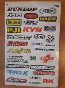 RC DECAL Vinyl STICKER SHEET 1/10th TRAXXAS 1/5th SCALE - Picture 1 of 2