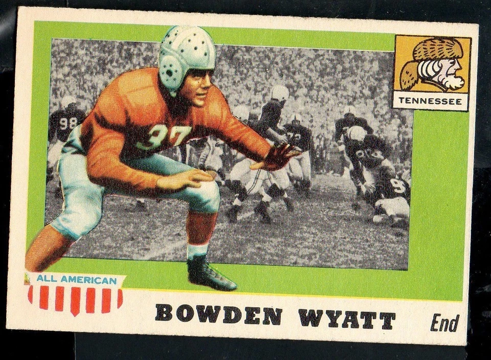 1955 Toppsl All American Football Card #77 Bowden Wyatt-Tennessee Ex Mint Card - Image 1 of 1