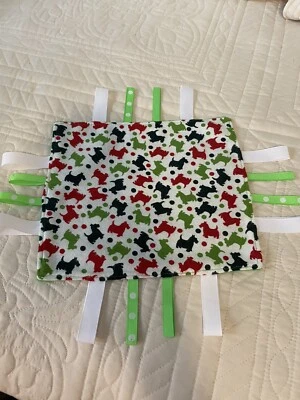 "Manta bebé seguridad amorosa perro Taggie Scottie bebé bebé bebé bebé 8"" x 9"" - nueva" Foto 1 de 2
