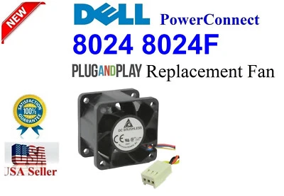 1x Replacement (Fan only) for Dell PowerConnect 8024 8024F Fan Assembly - Image 1 of 4