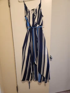 Ana Women's Sleeveless Blue/White Dress New Size 12 - Picture 1 of 9