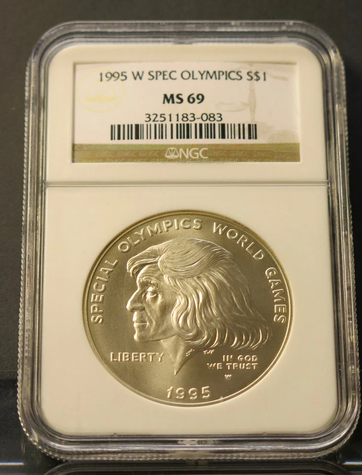 1995 W  SPECIAL OLYMPICS ( PARA )  MS 69. NGC - Image 1 of 1