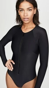 Veronica Beard Badeanzug Dune Einteiler schwarz Größe XS Rashguard - Bild 1 von 6