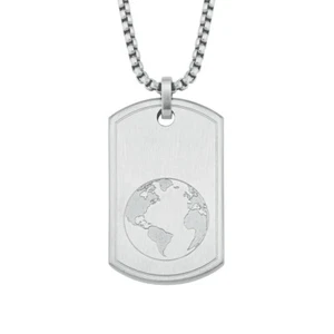 s.Oliver Jewel Herren Kette Edelstahl Weltkugel 2026121 - Bild 1 von 1