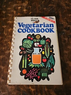 It's Your World Vegetarian Cookbook 1973 Art Linkletter As Seen On TV Foto 1 de 4