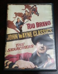 Searchers/Rio Bravo (2 Disk DVD) John Wayne Movies Used Fast Ship Cowboy Movies