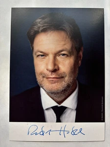 Handsignierte Autogrammkarte , ROBERT HABECK , Die Grünen - Bild 1 von 1