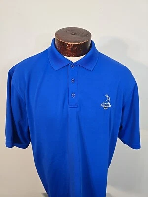 Camisa polo de golf Under Armour para hombre grande azul blanco manga corta Pinehurst  Foto 1 de 4