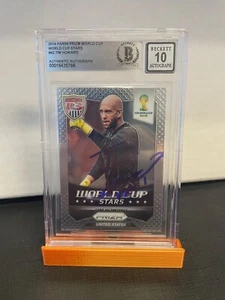 2014 PANINI PRIZM WORLD CUP STARS - TIM HOWARD - SIGNED BECKETT AUTO 10 USA - Bild 1 von 2