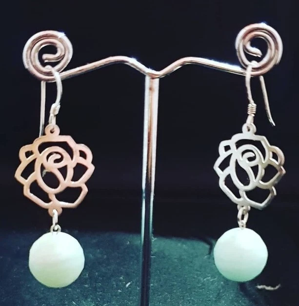 Orecchini in Amazzonite e Argento 925  - Immagine 1 di 1