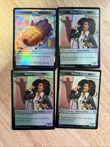 MTG Magic Marvel's Spider-Man Lot of 4x Tokens Spider / Treasure - Picture 1 of 2